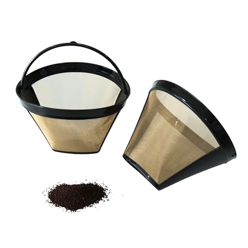 Reusable #4 Cone Coffee Filter - Stainless Steel, BPA-Free, Fits Ninja & Cuisinart
