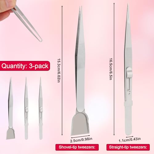 Stainless Steel Cake Decorating Tools Kit - 3 Piece Set for Precision Sprinkles