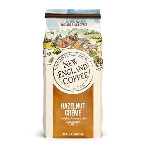 Hazelnut Crème Medium Roast Ground Coffee, 18oz (Pack of 4)