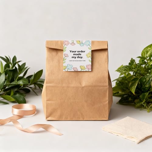 160-Pack Floral Thank You Cards for Small Business - 3" x 3.5" Packaging