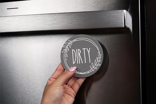 SimplyNeat Clean Dirty Dishwasher Magnet - Double-Sided 3.5" Indicator