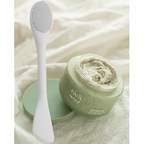 ZORLYS 2-in-1 Silicone Facial Cleansing Brush and Face Mask Applicator, 2-Piece Set