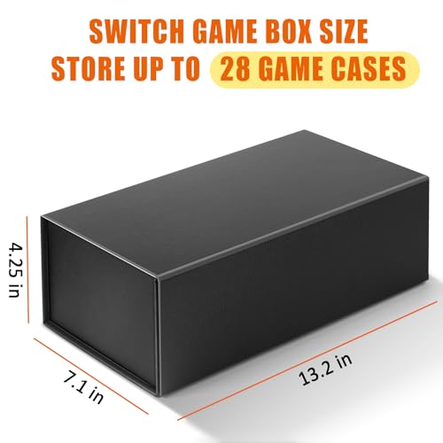 Nintendo Switch Game Storage Box for 28 Discs - Black