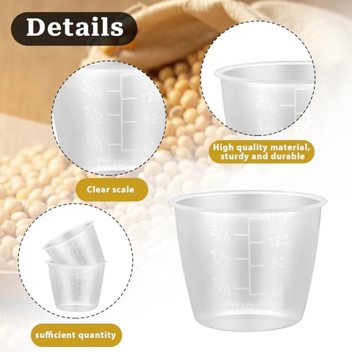 2 Pack 160ml Plastic Rice Measuring Cups for Rice Cooker & Kitchen