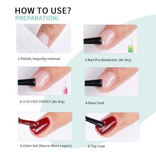 AOBOO Nail Prep Dehydrator 18ml for Natural Nails & Acrylic Gel Polish