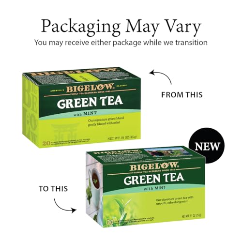 Bigelow Green Tea with Mint - 20 Individually Wrapped Bags