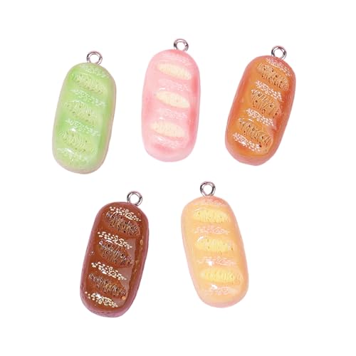 ARTISAMILY 10 Pcs Resin Cake Food Charms for DIY Jewelry Making