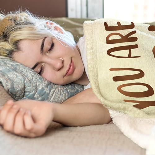 Romantic Otter Half Flannel Blanket for Couples - 50"x60"