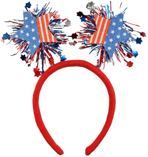 USA Patriotic Headband for 4th of July Star Hairband Party Favors