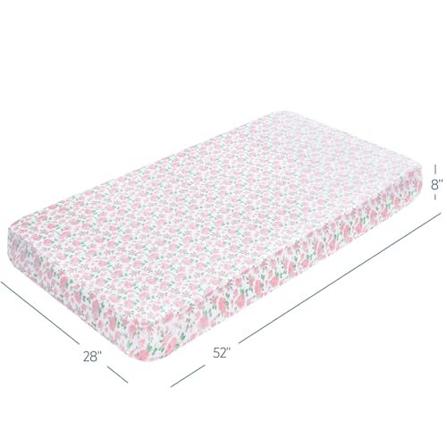 Soft Stretchy Crib Sheets - 2 Pack Fitted for Standard Mattresses