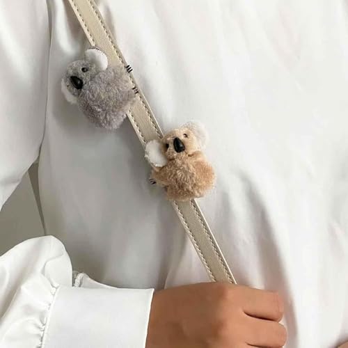Plush Koala Hair Claw Clips 3-Piece Cute Stuffed Animal Hair Barrettes