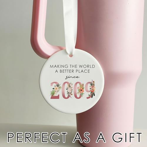 17th Birthday Ceramic Ornament Keepsake for Girls Born in 2009