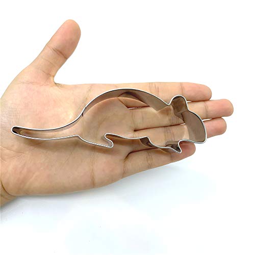 4.6-Inch Stainless Steel Mouse Cookie Cutter - Baking & Craft Tool