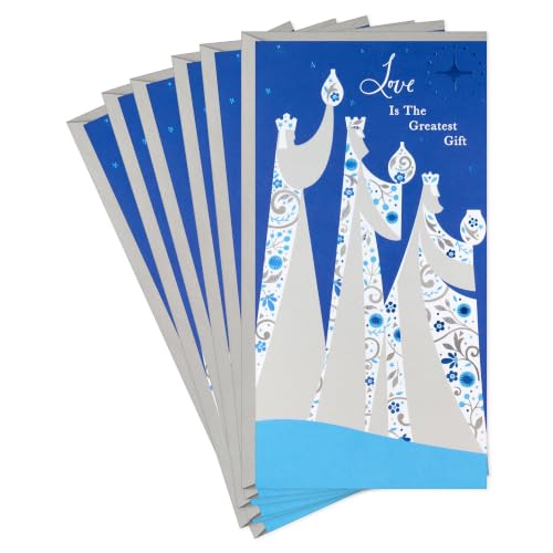 Hallmark DaySpring Three Kings Christmas Money Holder Cards, 6-Pack