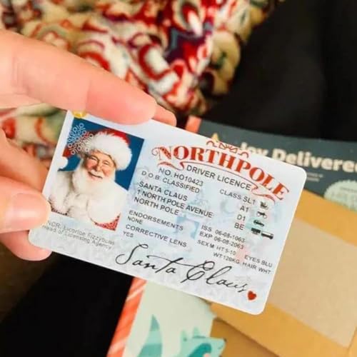 Santa Claus Lost Driver's License Ornament - Fun Christmas Decor