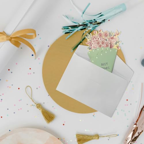 4-Pack Floral Ice Cream Greeting Cards with Envelopes