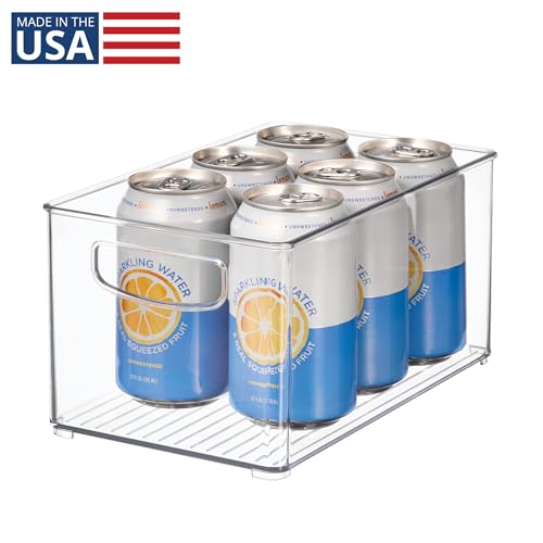 iDesign Stackable Clear Plastic Kitchen Organizer Bin - 10"x6"
