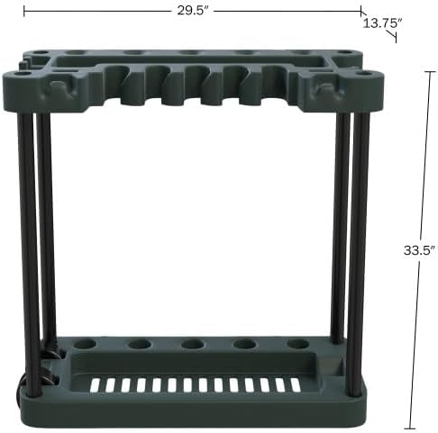 Stalwart Garden Tool Organizer - Utility Rack for 40 Yard Tools | Garage Storage Solution