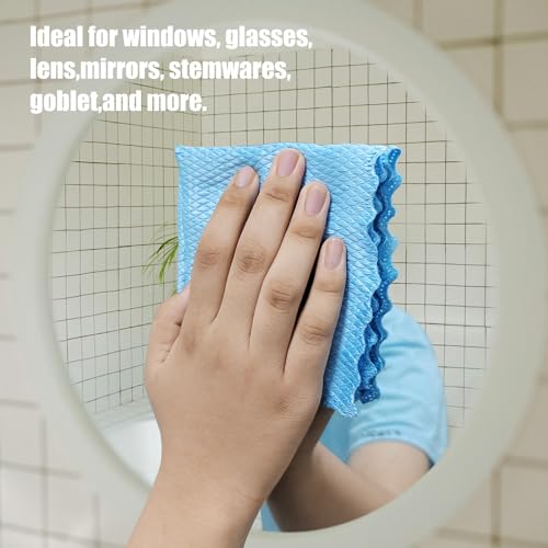 Microfiber Cleaning Cloths - 5 Pack, Soft & Non-Scratch, 9.6x9.6in