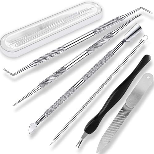 Ingrown Toenail File and Lifter Set 6-Piece Professional Pedicure Tool Kit