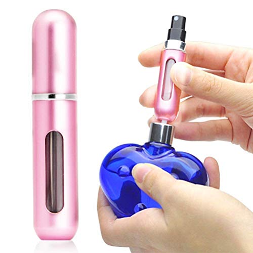 AISIBO Refillable Travel Perfume Atomizer Spray Bottle - Pink 5ml
