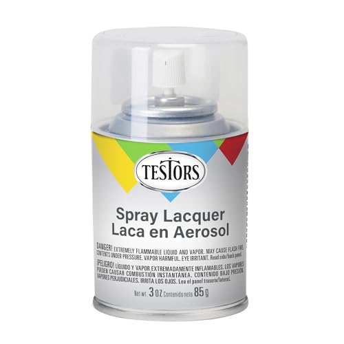 Testors 3oz Clear Coat Spray Lacquer for Arts and Crafts