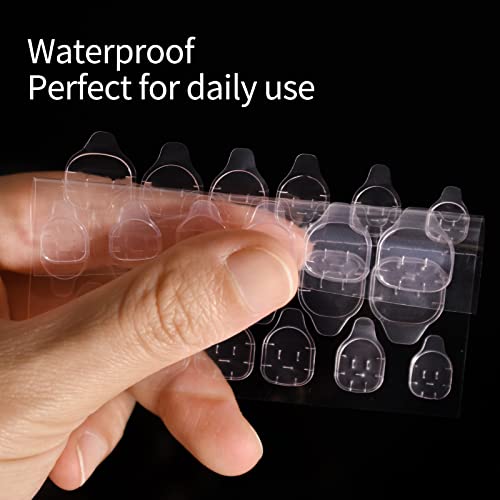 Coolnail 480pcs Jelly Nail Glue Stickers - Waterproof Double-Sided Adhesive Tabs