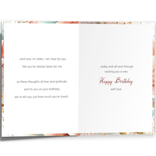 Mom Birthday Card with Envelope & Stickers - 7x5 Inch