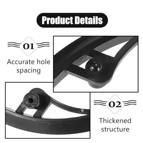 1 Pack Bicycle Chain Wheel Protector Professional Bike Chain Guard Protector with 5 Screws Cover Accessories for Mountain Bike, Black,5 Holes 48T