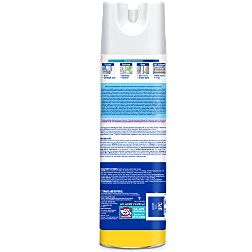 Lysol Disinfectant Spray Pack of 3, Lemon Breeze, 19 oz - Kills 99.9% Germs