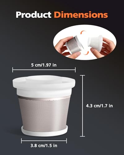 NOVARHOME Vacuum Cleaner Filters - 2 Pack, Washable & Reusable