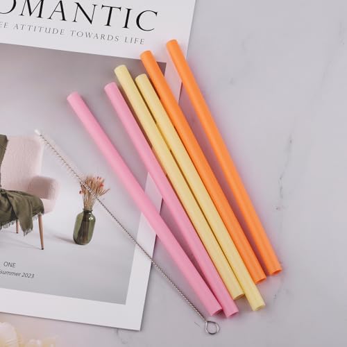 Replacement Straws for Owala FreeSip 40 Oz Bottle - Pink, Orange, Yellow