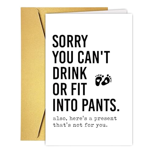Funny & Sarcastic Baby Shower Card - Humorous Congrats for New Mom & Dad