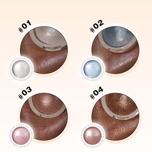MIESCHER Starlight Radiance Chromatic Highlighter - #01 Glitter Silver