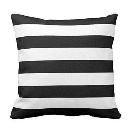 Emvency Black and White Velvet Throw Pillow Cover 20x20 Inch