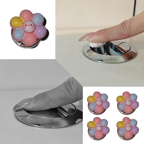 Dark Zeya 4Pack Toilet Button Assist for Long Nails Protection