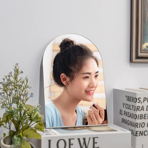 Unbreakable Table Mirror 8.8" x 6.3" - Shatterproof Vanity & Travel Mirror