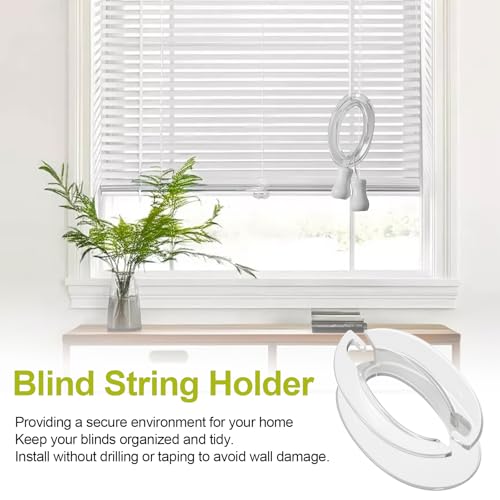 4 Pack Baby Safe Window Blind Cord Winders, Childproof Plastic Shade String Clips