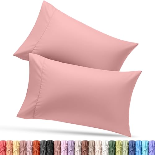 Utopia Bedding King Size Pillowcases - Set of 2, Pink Microfiber