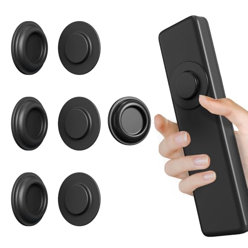 Vaszu Magnetic Remote Control Wall Mount Holder - Round, 6 Pack