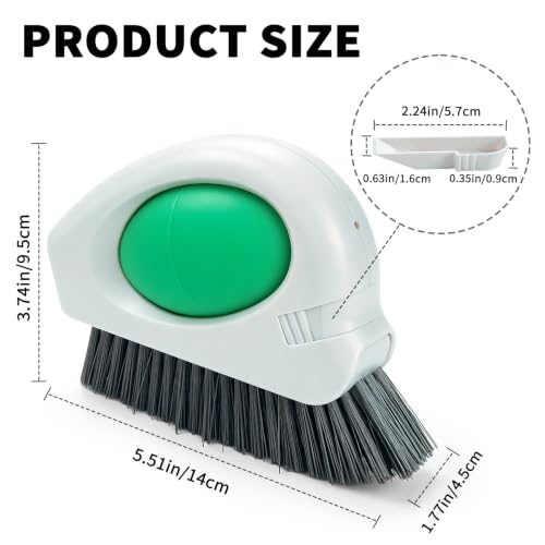 Allinside 2-in-1 Window Track Cleaner Brush for Sills