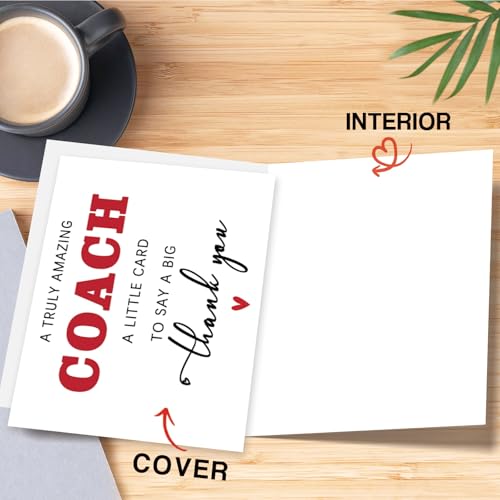 Londue LD-354 6 Pack Thank You Coach Cards - Sports Appreciation Gifts