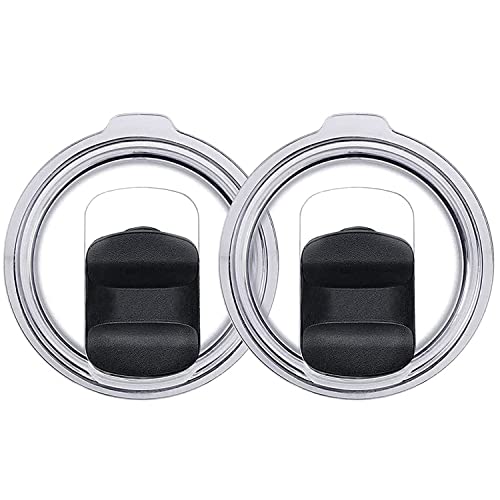 20 oz Magnetic Spill Proof Tumbler Lid - Compatible With Yeti Rambler replacement lid, zark Trail,Old Style Rtic Replacement Lid (2 Pack)