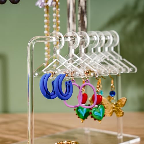 NiHome Clear 2-Tier Earring Holder Organizer - 48 Pairs Without Tray