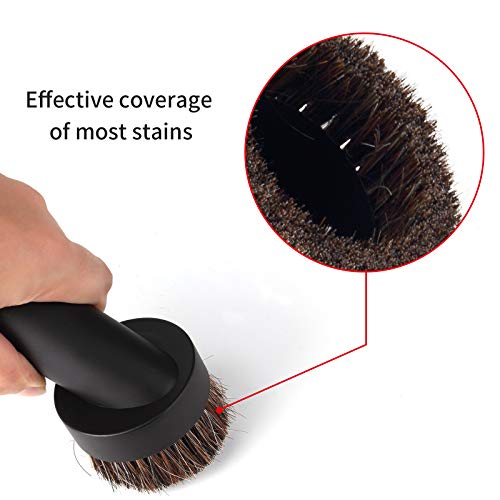 Lamoutor 2Pcs Soft Bristle Round Vacuum Brush Attachment