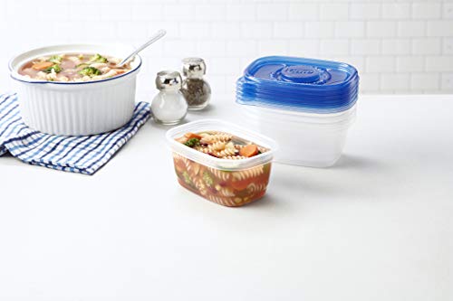 Glad GladWare Medium Rectangle Food Storage Containers, 24 oz, 30 Count