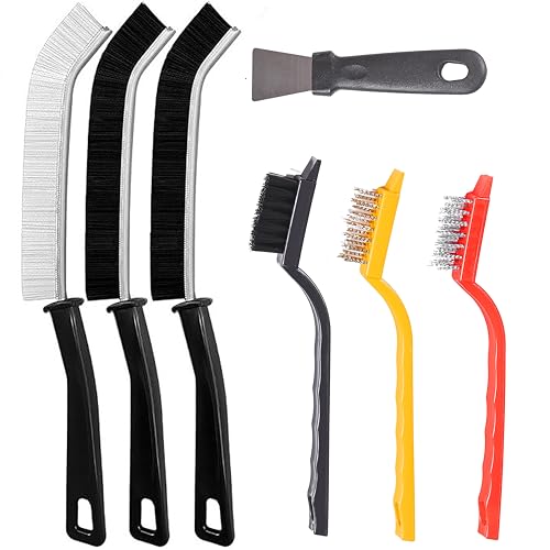 Multifunctional Crevice Cleaning Brush Set - 7 Pcs for Tight Spaces