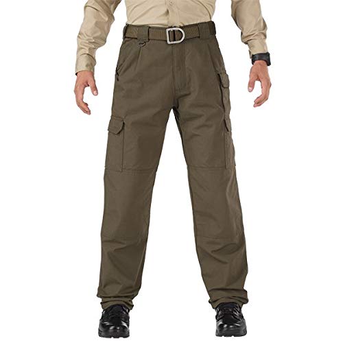 5.11 Tactical Men's Active Work Pants, Superior Fit, Double Reinforced, 100% Cotton, Tundra, 28W x 32L, Style 74251