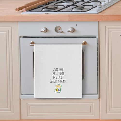 Mahjong Lover Funny Kitchen Towel - Decorative Hand Towel Mahjong002 16x24