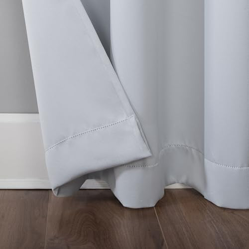 Sun Zero Easton Blackout Grommet Curtain Panel 40x54 Dove White – Energy Saving & Noise Reducing